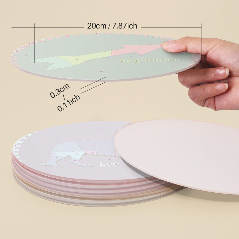 12Pcs Constellation Series Placemats Paint by Numbers