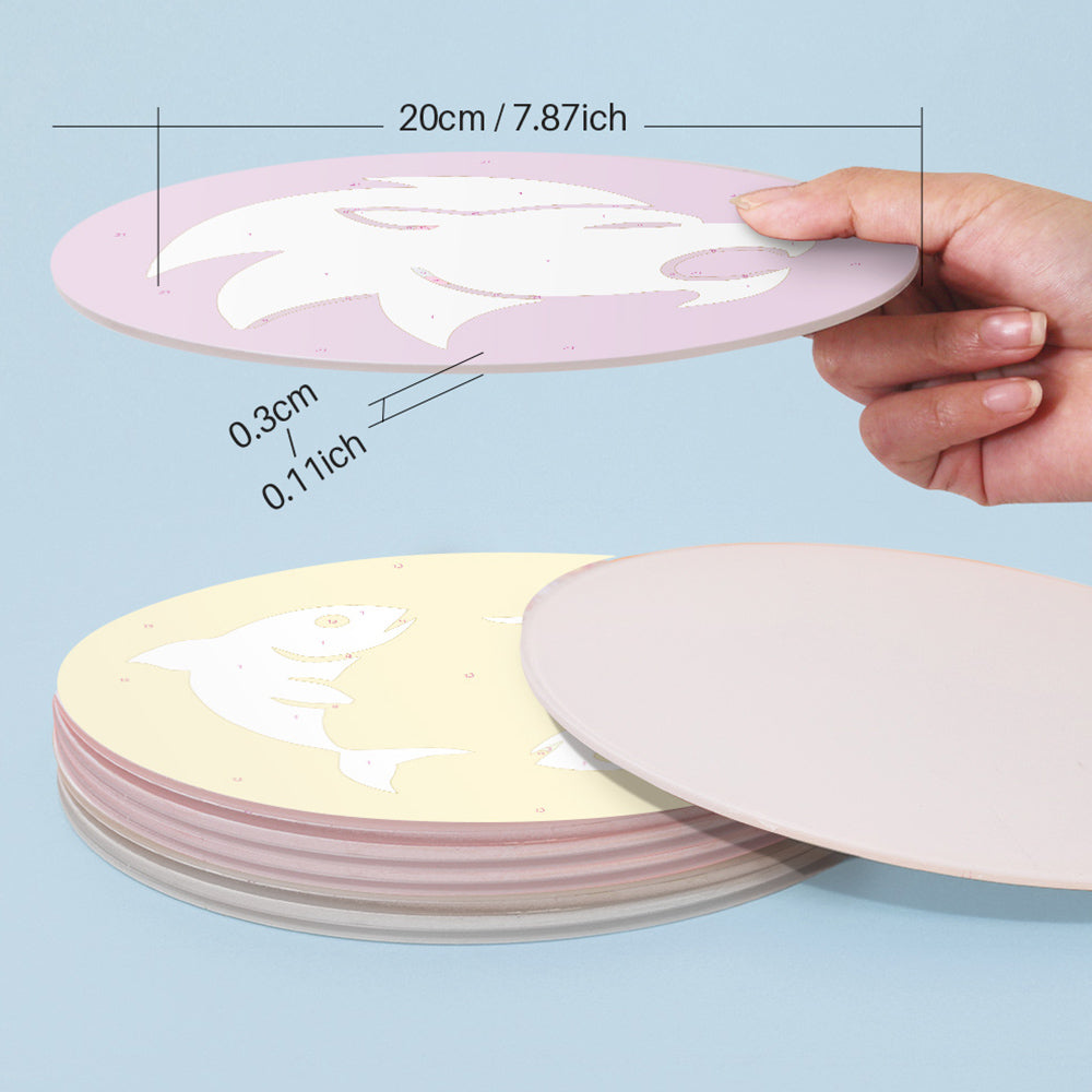 12Pcs Zodiac Sign Placemats Paint by Numbers