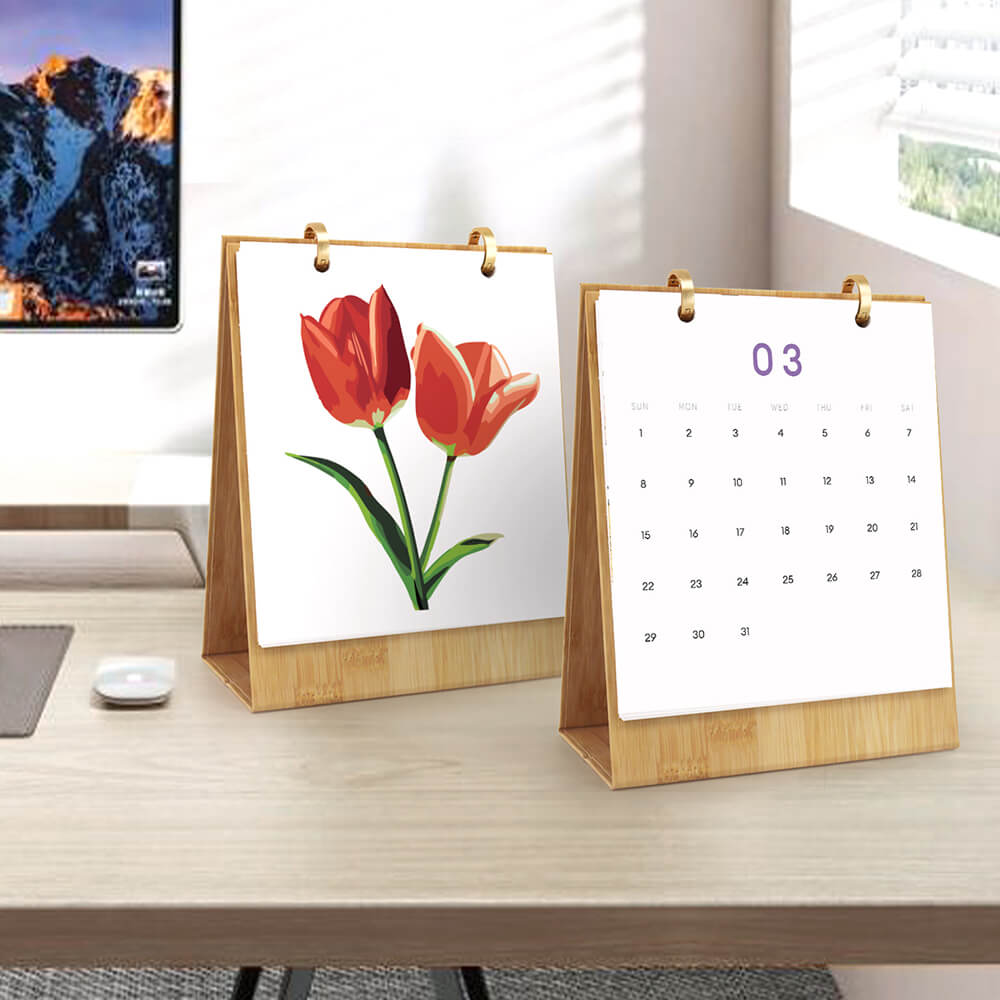 2026 Desk Calendar Paint by Numbers | Beautiful Flowers