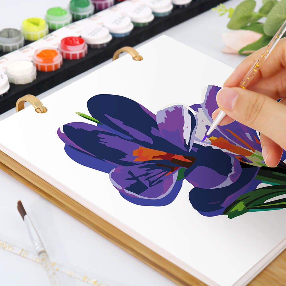 2026 Desk Calendar Paint by Numbers | Beautiful Flowers