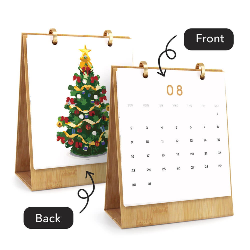 2026 Desk Calendar Paint by Numbers | Christmas Atmosphere