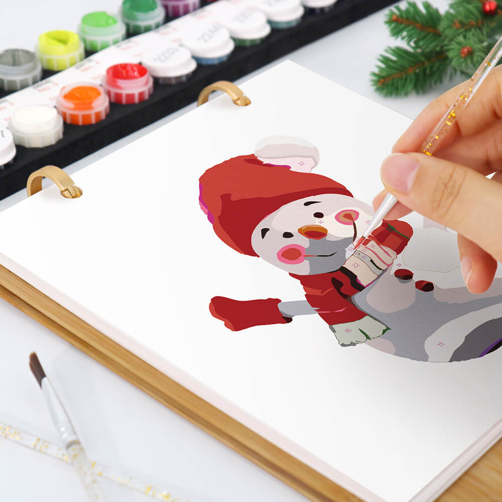 2026 Desk Calendar Paint by Numbers | Christmas Atmosphere