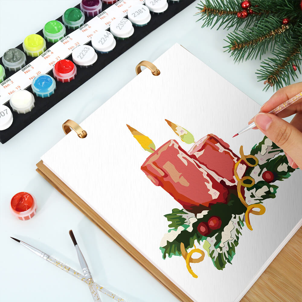 2026 Desk Calendar Paint by Numbers | Christmas Decorations