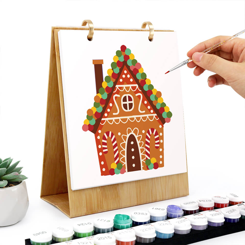 2026 Desk Calendar Paint by Numbers | Christmas Decorations