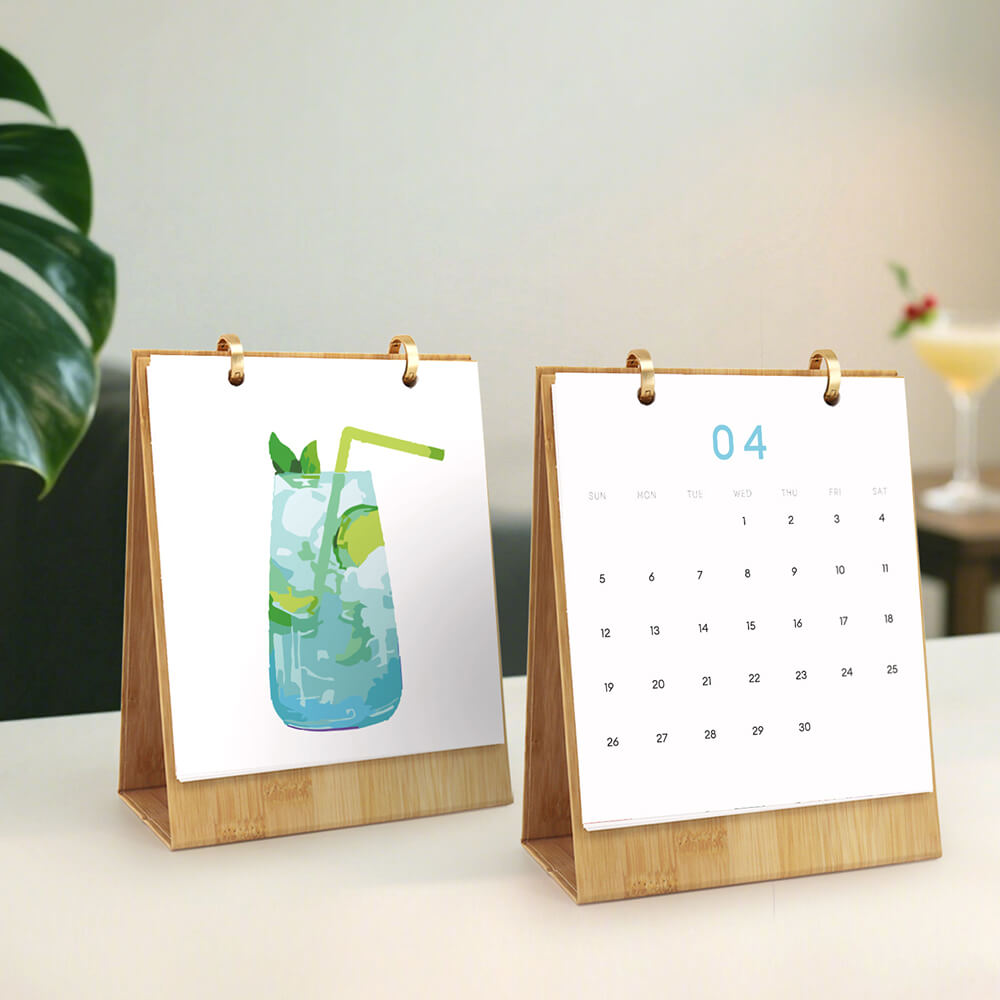 2026 Desk Calendar Paint by Numbers | Delicious Cocktails