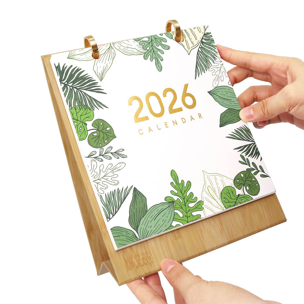 2026 Desk Calendar Paint by Numbers | Green Potted Plant