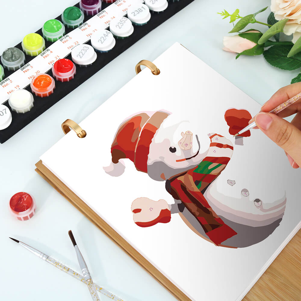 2026 Desk Calendar Paint by Numbers | Merry Christmas