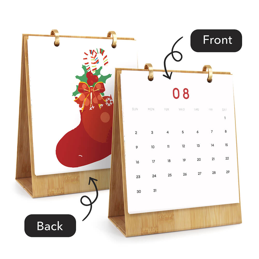 2026 Desk Calendar Paint by Numbers | Merry Christmas