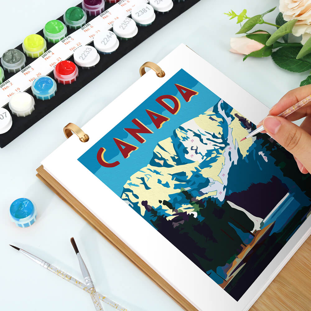 2026 Desk Calendar Paint by Numbers | World Travel