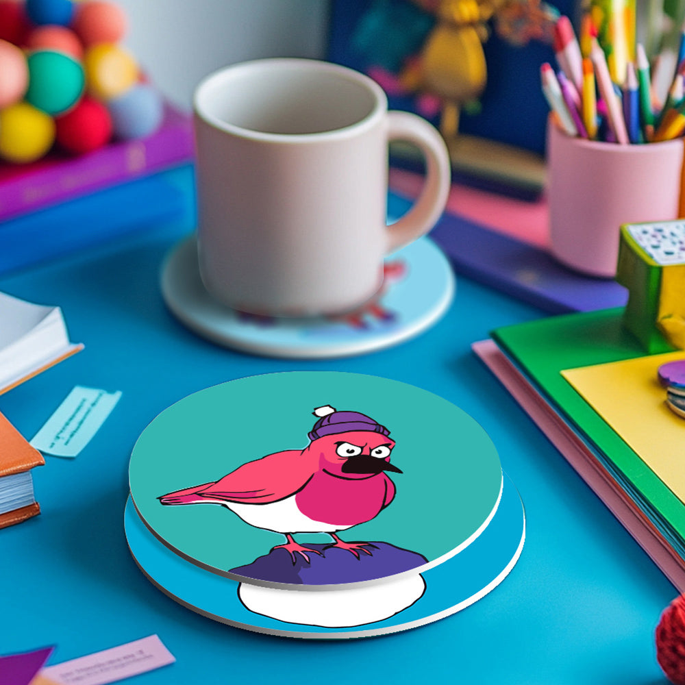 4Pcs Christmas Animal Coasters Paint by Numbers