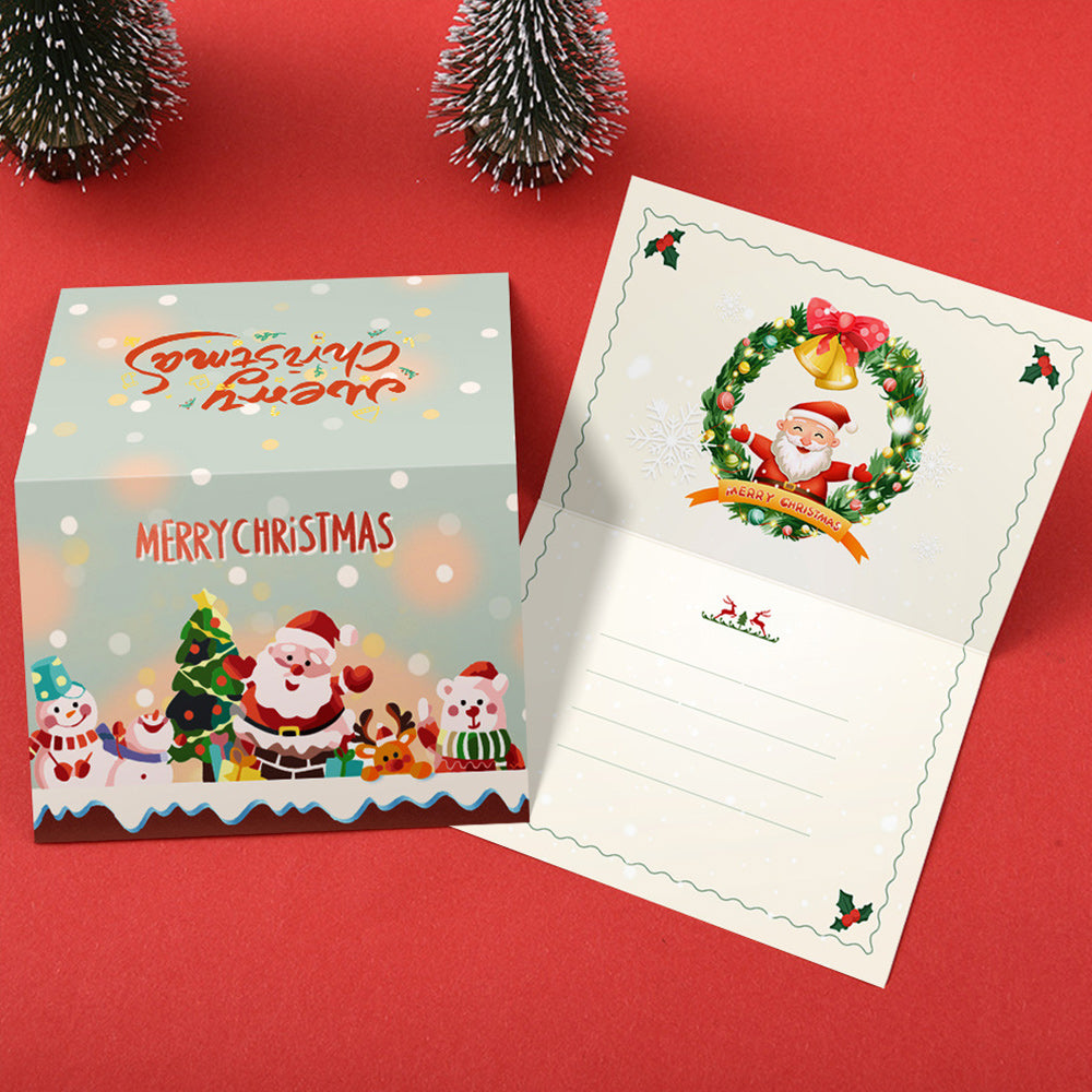 6Pcs Christmas Cards Paint by Numbers | Merry Christmas