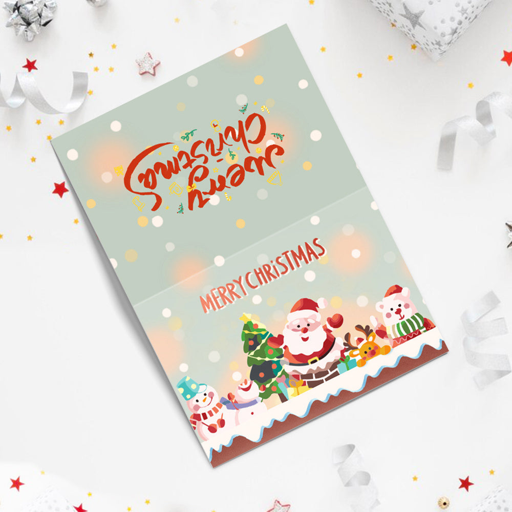 6Pcs Christmas Cards Paint by Numbers | Merry Christmas