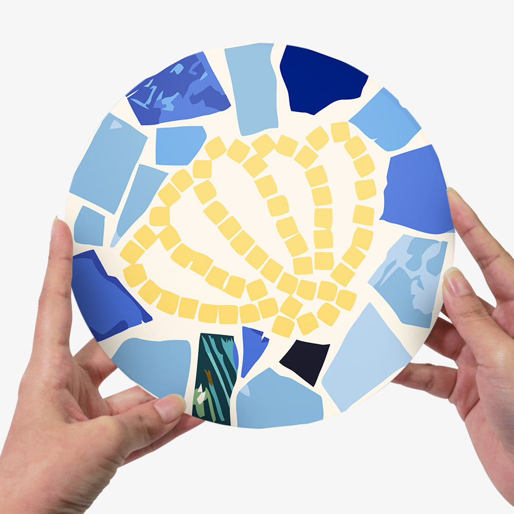 6Pcs Color Block Marine Animals Placemats Paint by Numbers