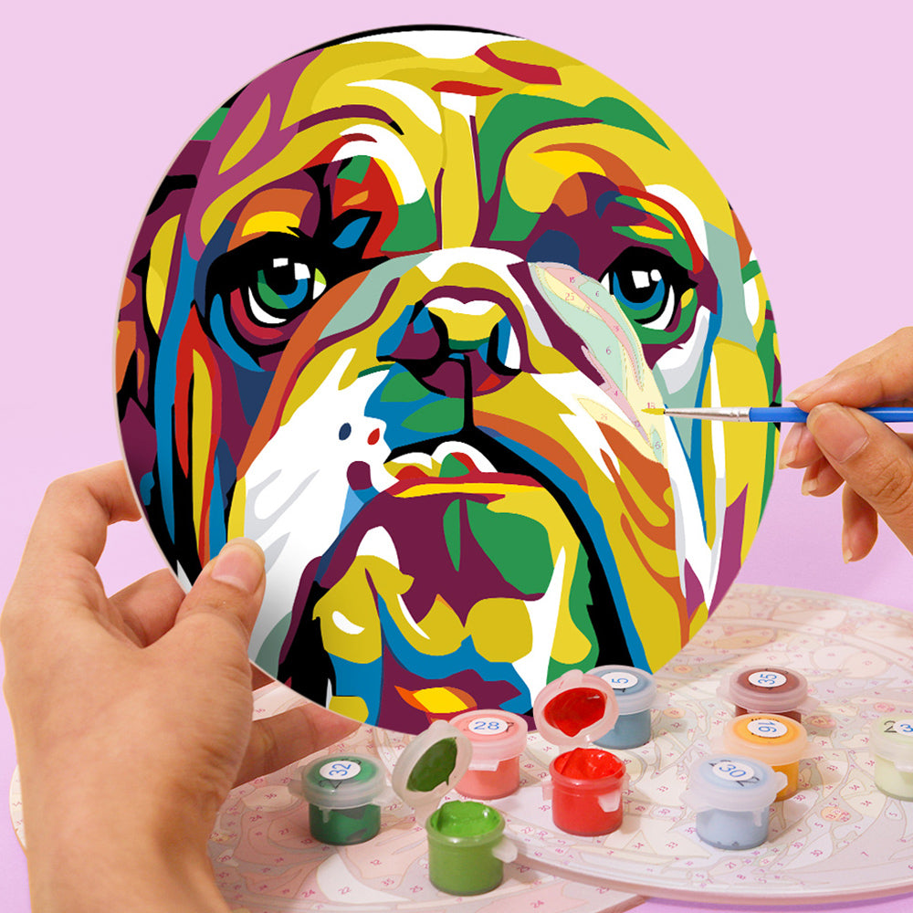 6Pcs Colorful Animals Placemats Paint by Numbers