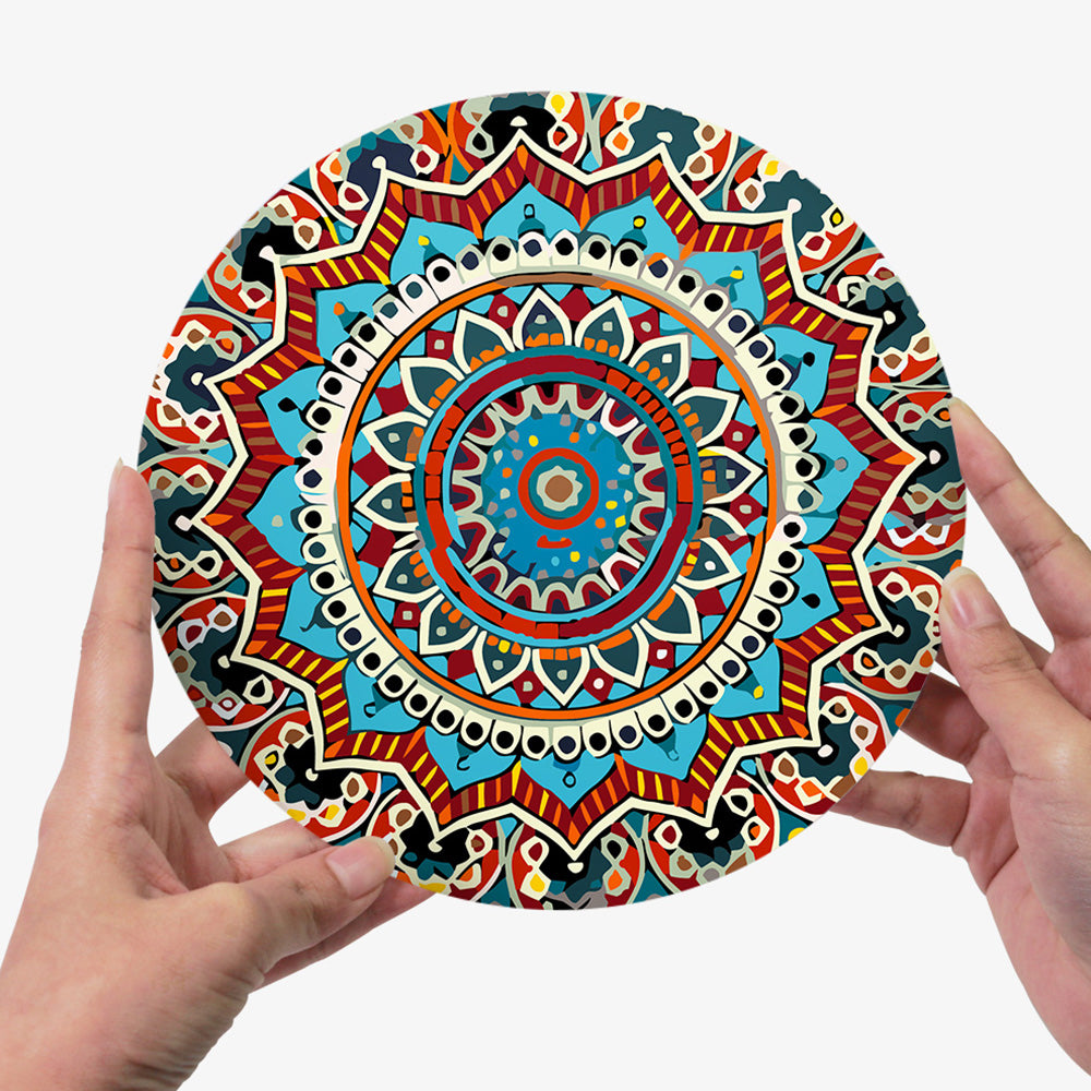 6Pcs Complex Mandala Placemats Paint by Numbers