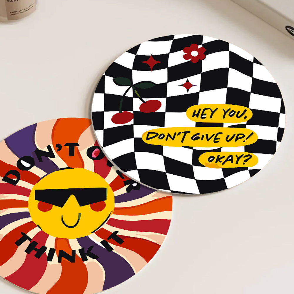 6Pcs Inspirational Words Placemats Paint by Numbers