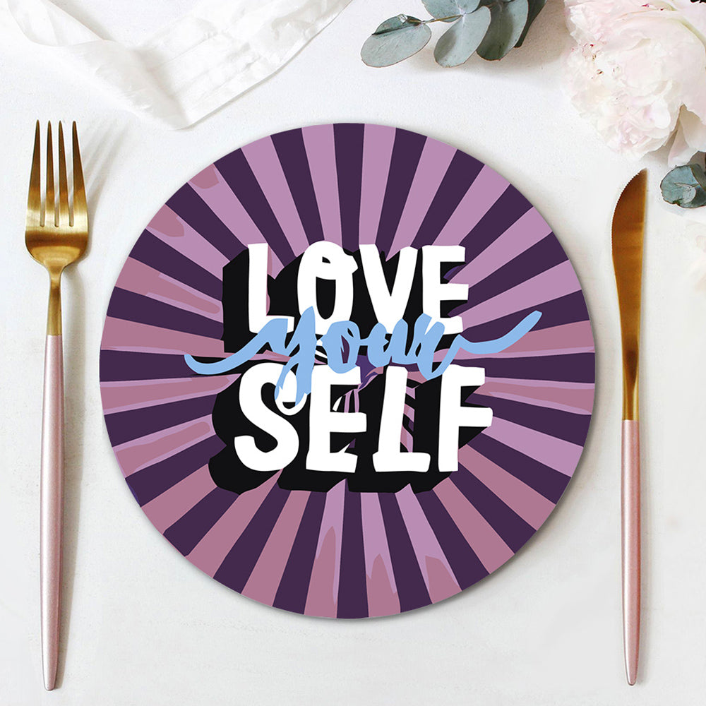 6Pcs Inspirational Words Placemats Paint by Numbers