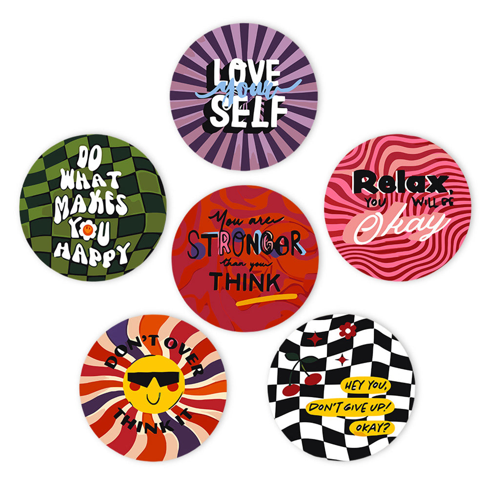 6Pcs Inspirational Words Placemats Paint by Numbers