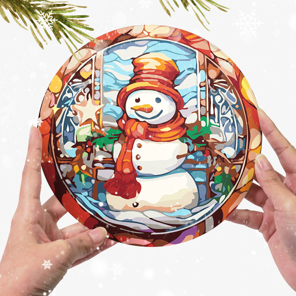 6Pcs Santa Claus and Christmas Tree Placemats Paint by Numbers