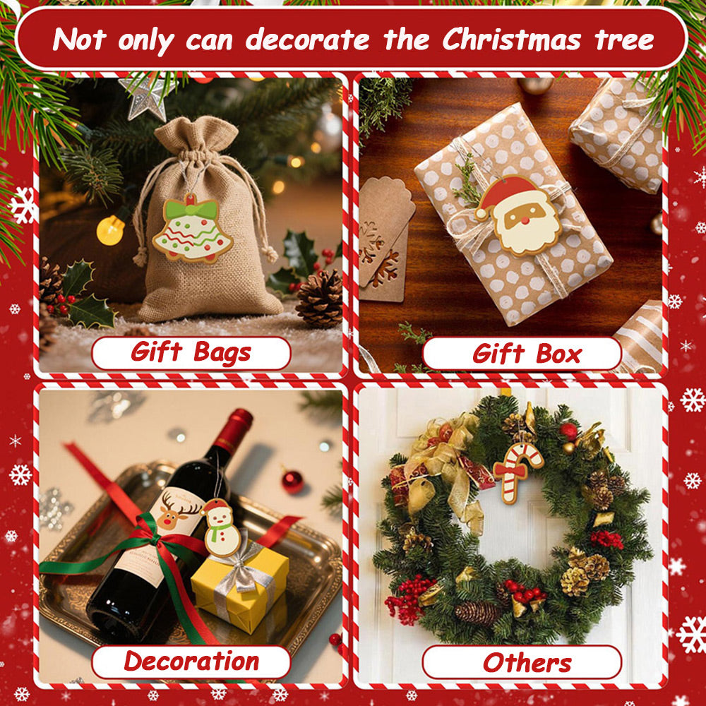 8Pcs Christmas Ornament Paint by Numbers | Candy and Snowman Set
