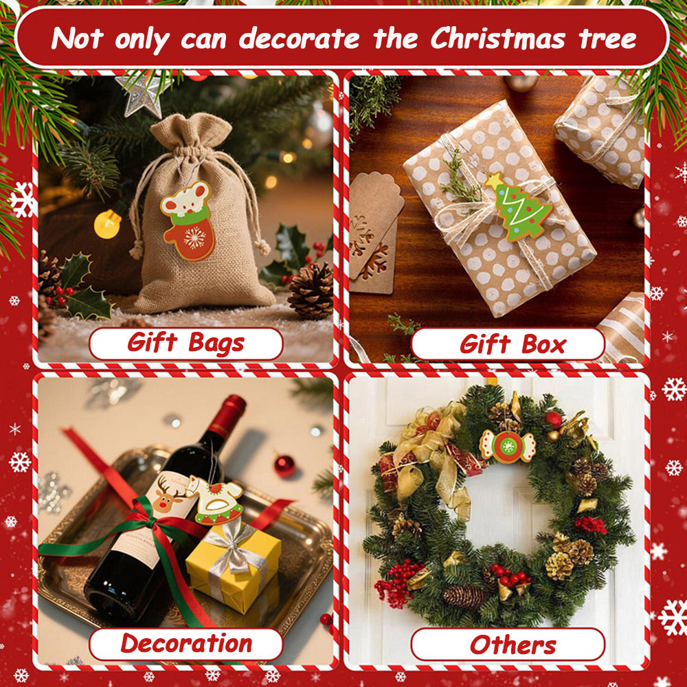 8Pcs Christmas Ornament Paint by Numbers | Candy and Trojan Horse Set