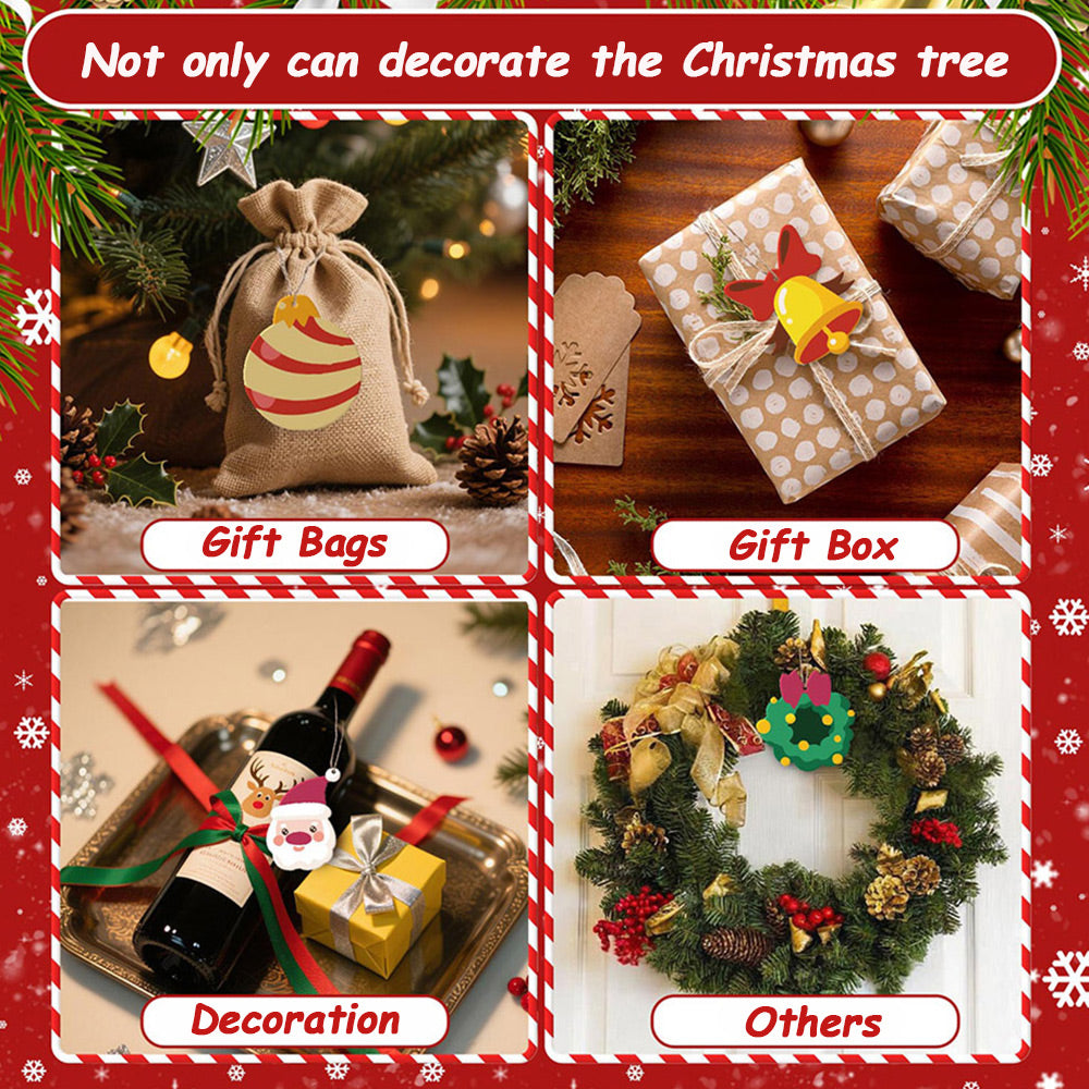 8Pcs Christmas Ornament Paint by Numbers | Christmas Bells Set
