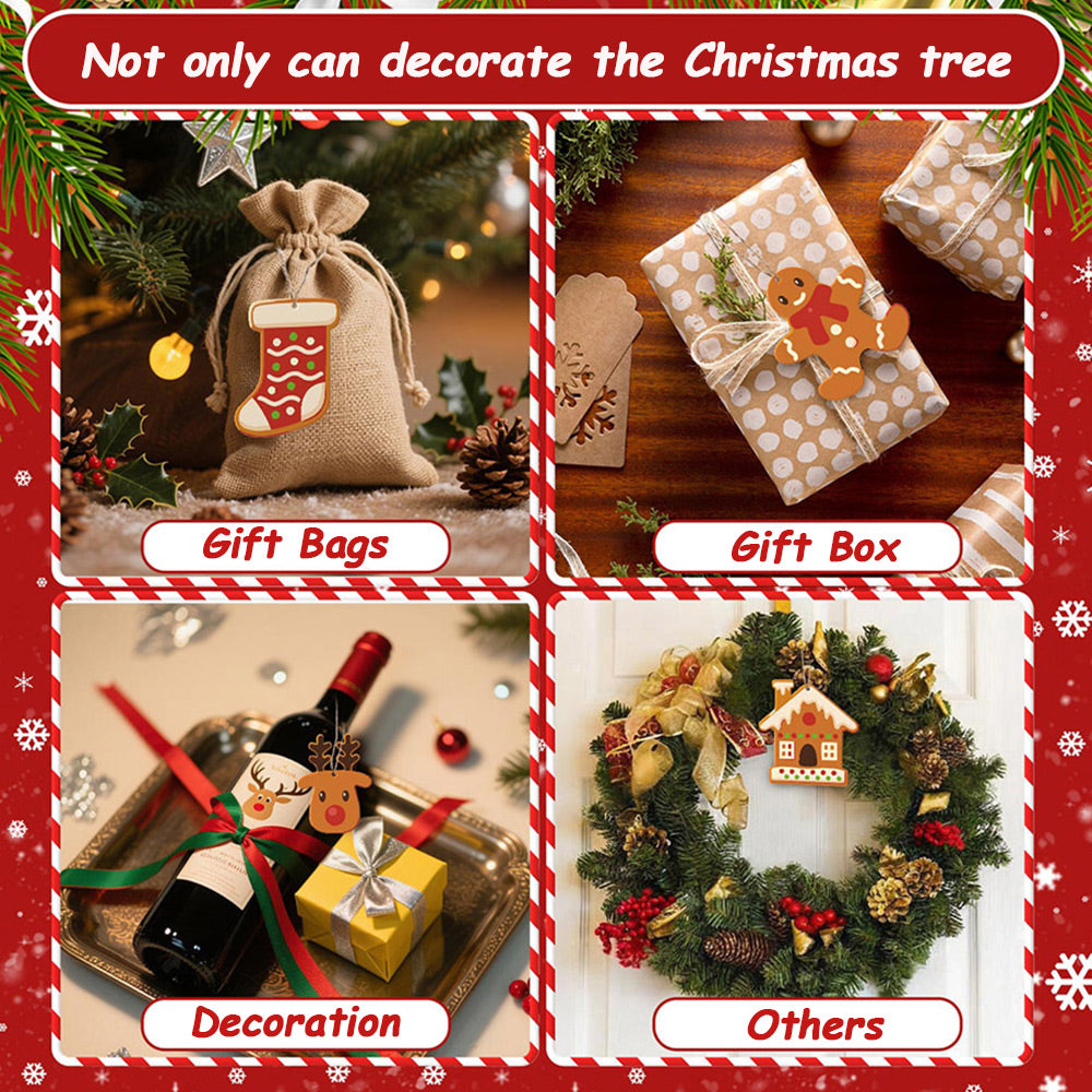 8Pcs Christmas Ornament Paint by Numbers | Christmas Cookie Set