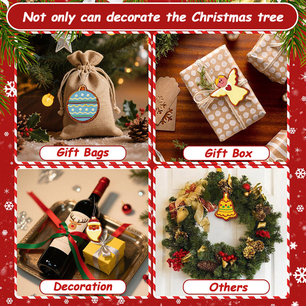 8Pcs Christmas Ornament Paint by Numbers | Christmas Eve Set