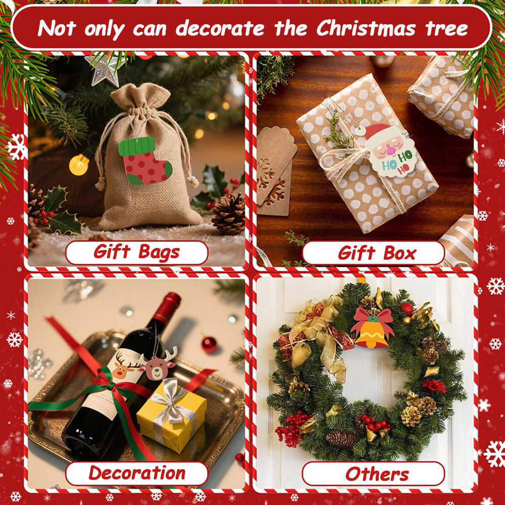 8Pcs Christmas Ornament Paint by Numbers | Elk and Penguin Set