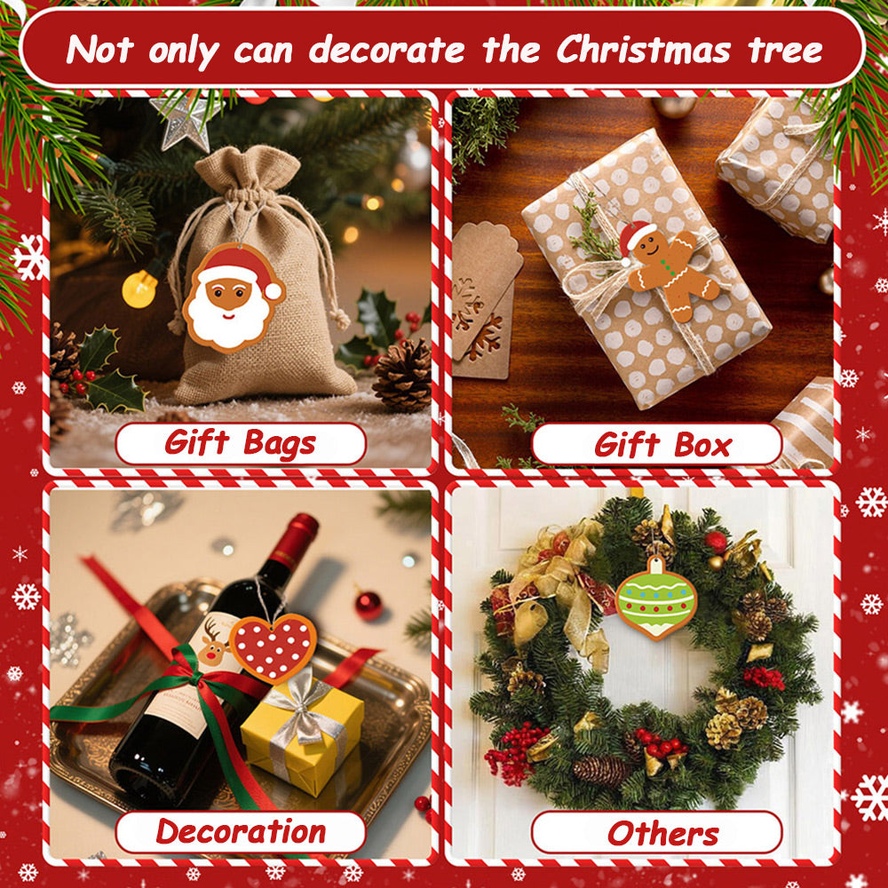 8Pcs Christmas Ornament Paint by Numbers | Moon and Stars Set