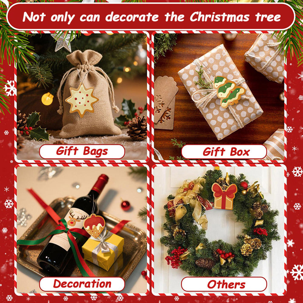 8Pcs Christmas Ornament Paint by Numbers | Strawberry Pie and Gingerbread Man Set