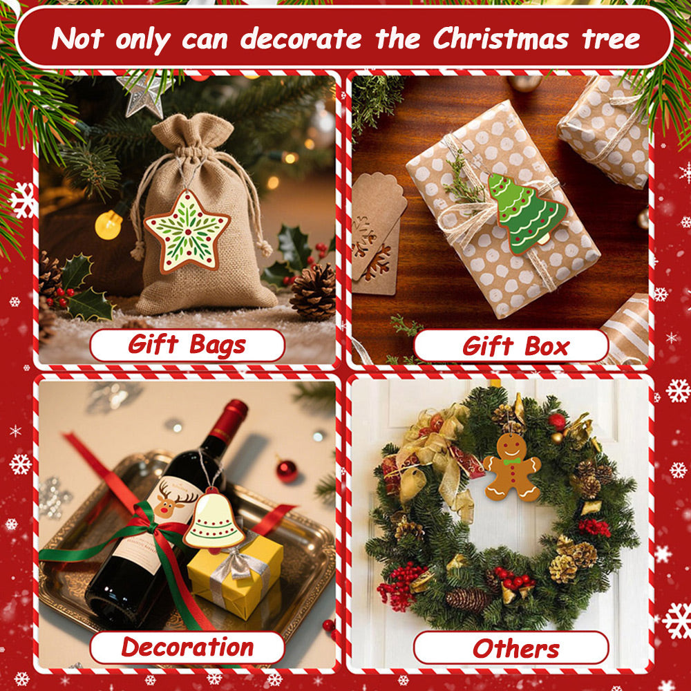 8Pcs Christmas Ornament Paint by Numbers | Winter Equipment Set
