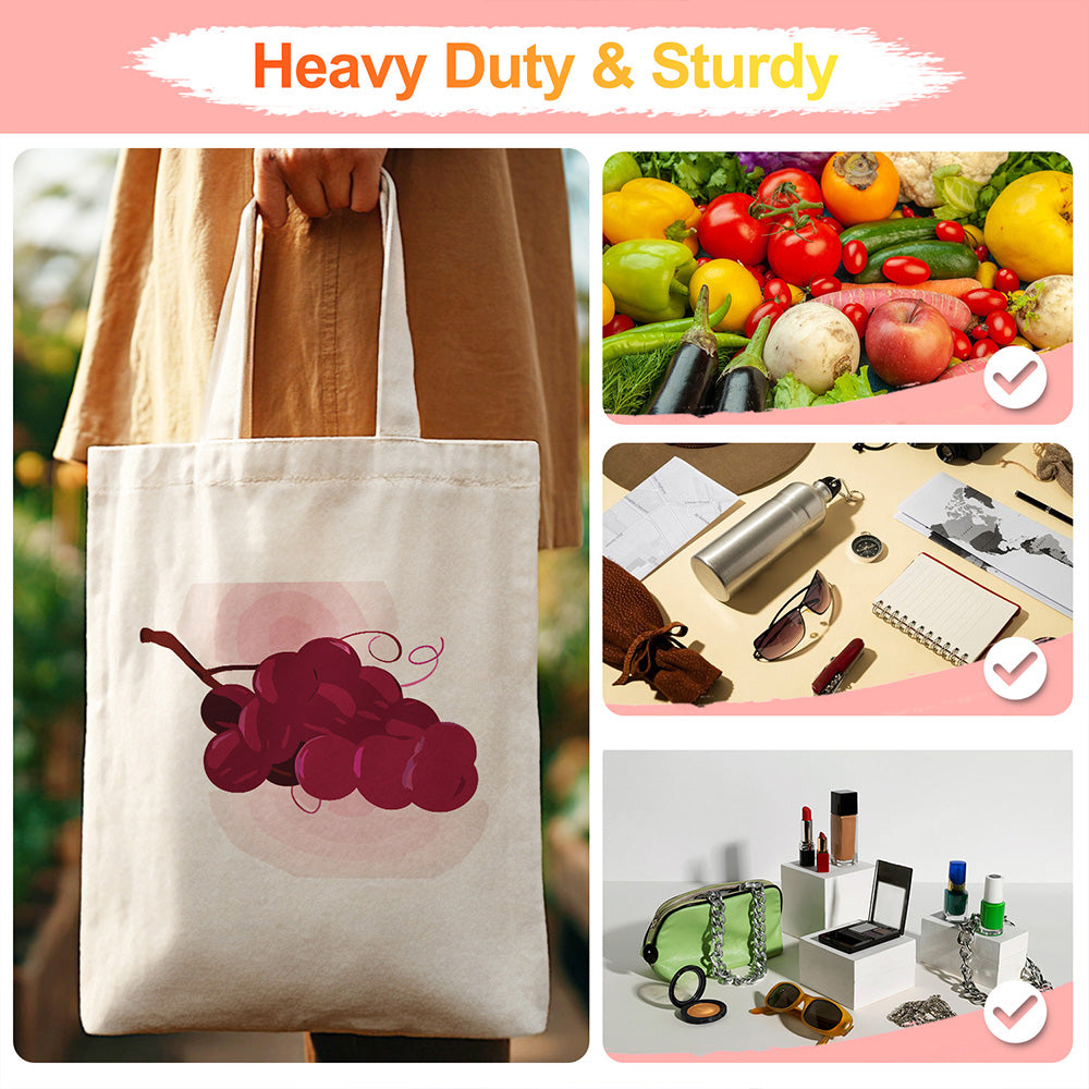 A Bunch of Ripe Grapes Canvas Tote Bag Paint by Numbers