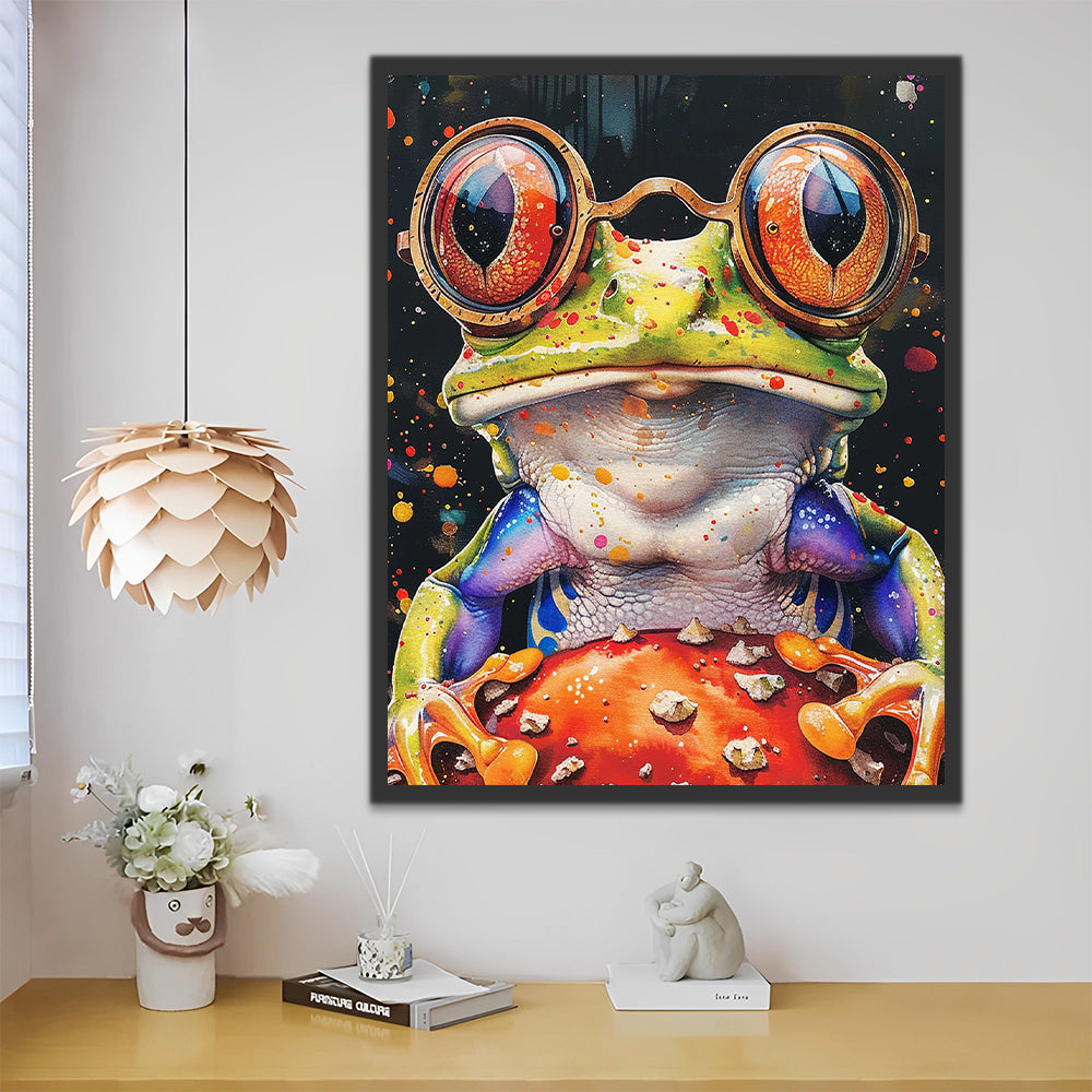 Abstract Frog Paint by Numbers