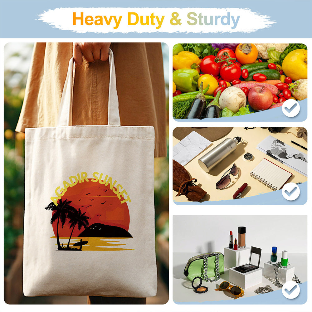Agadir Sunset Canvas Tote Bag Paint by Numbers