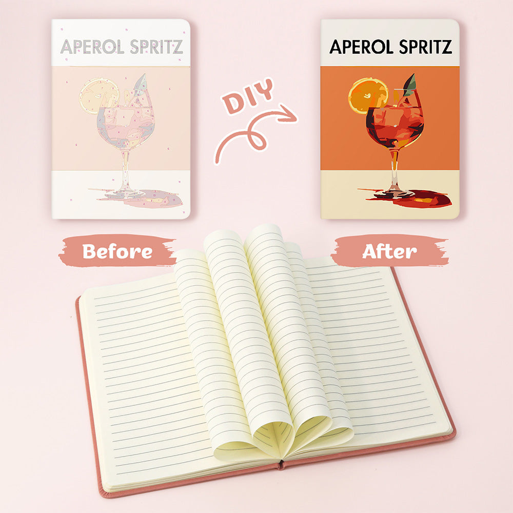 Aperol Spritz Notebook Paint by Numbers