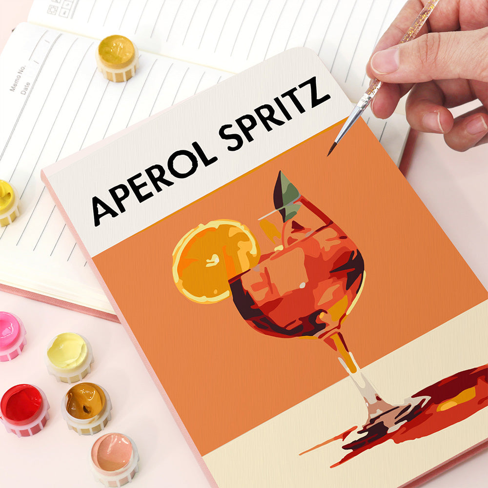 Aperol Spritz Notebook Paint by Numbers