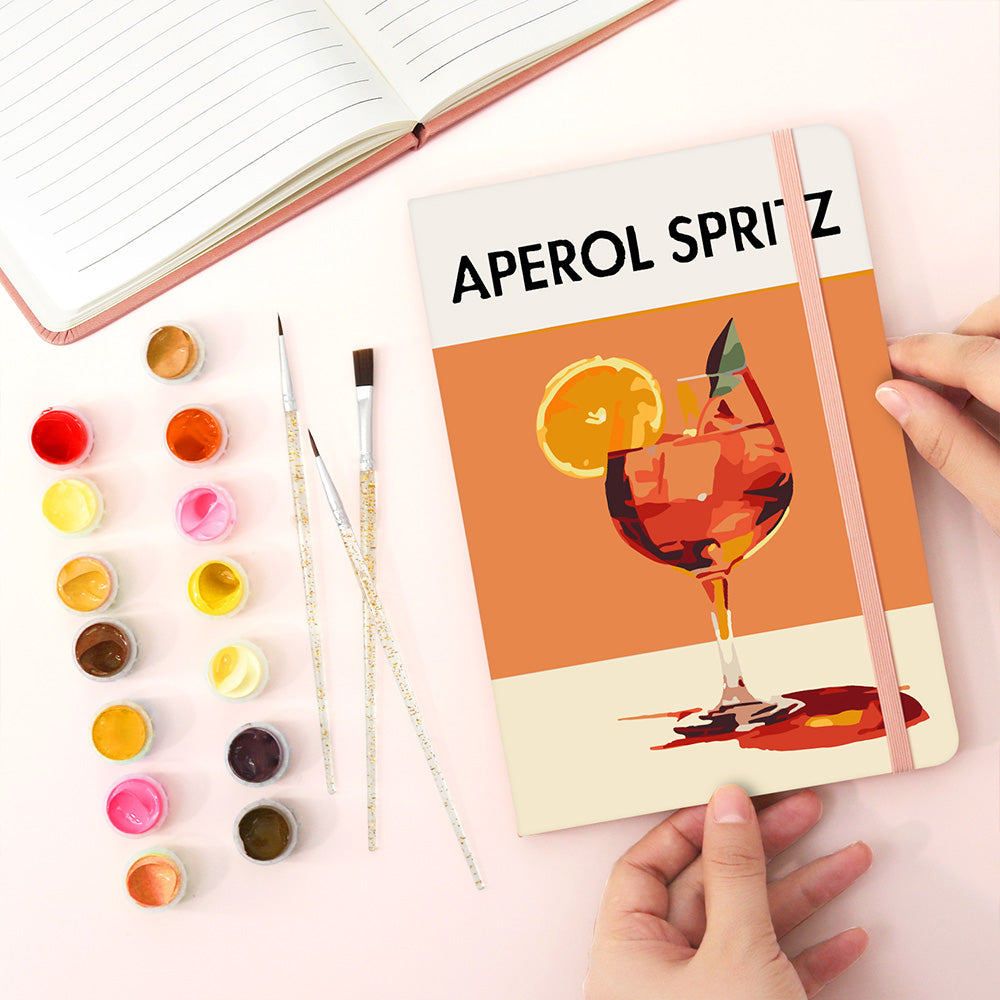 Aperol Spritz Notebook Paint by Numbers