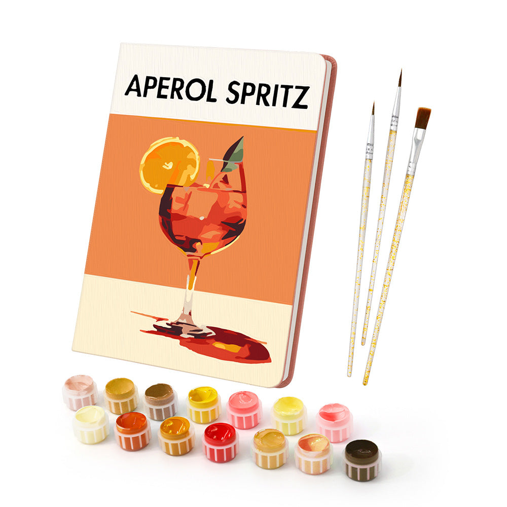 Aperol Spritz Notebook Paint by Numbers