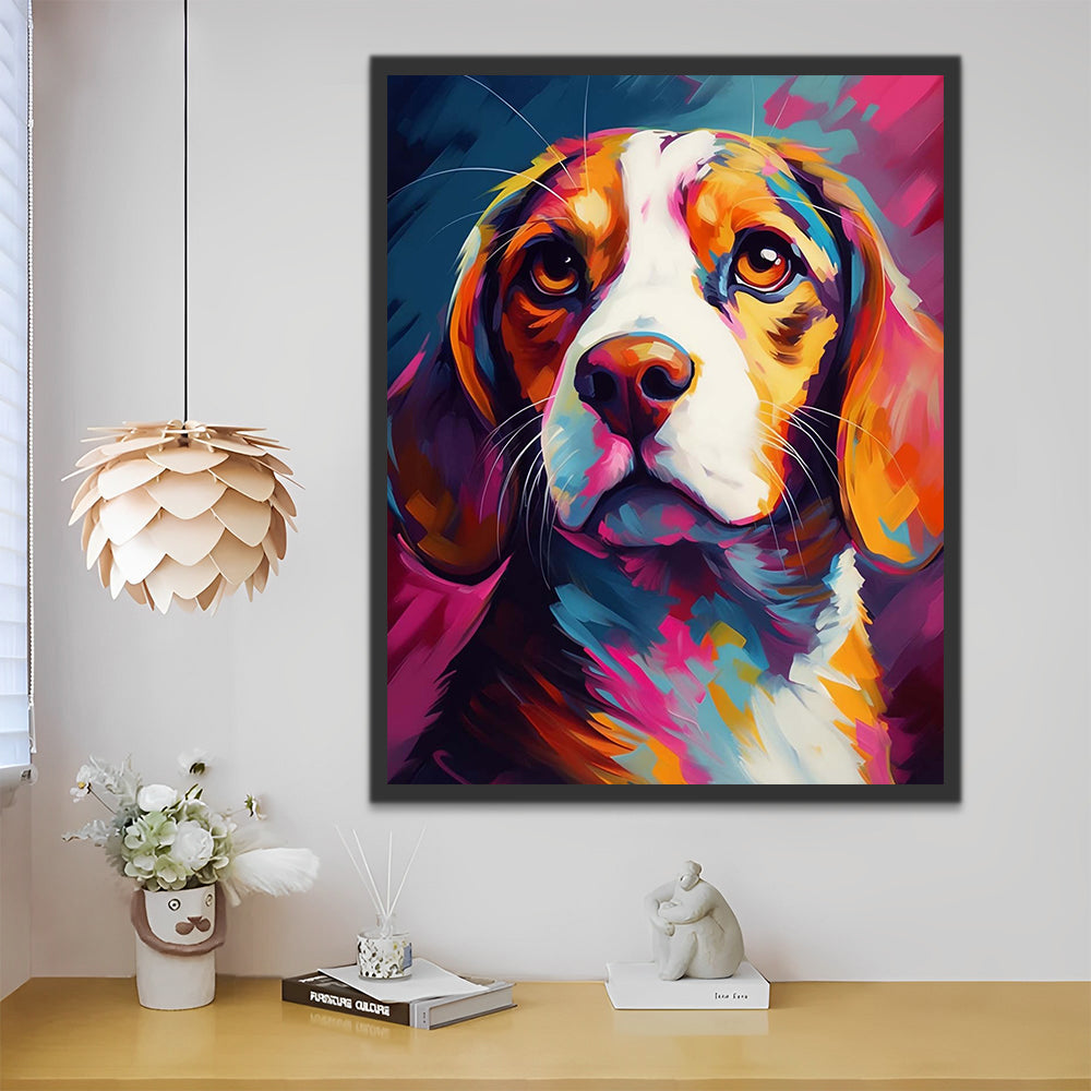 Beagle Dog Paint by Numbers