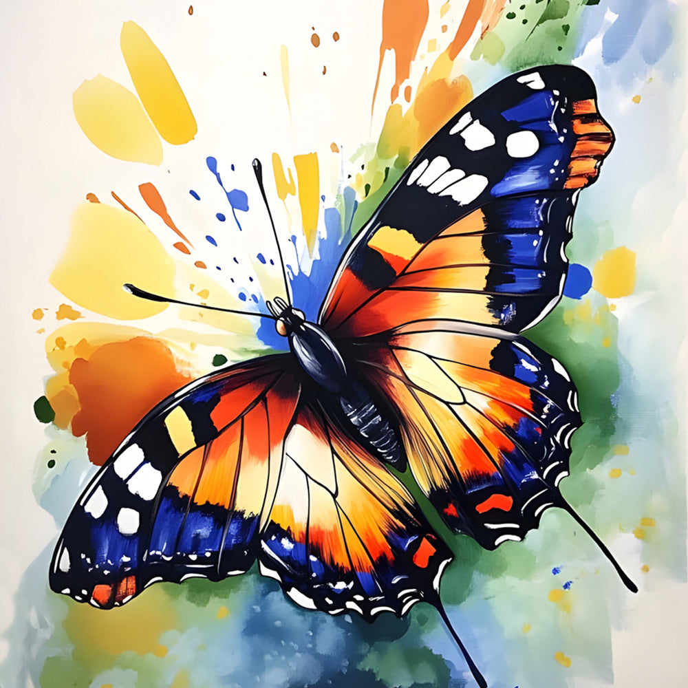 Beautiful and Colorful Butterfly Paint by Numbers