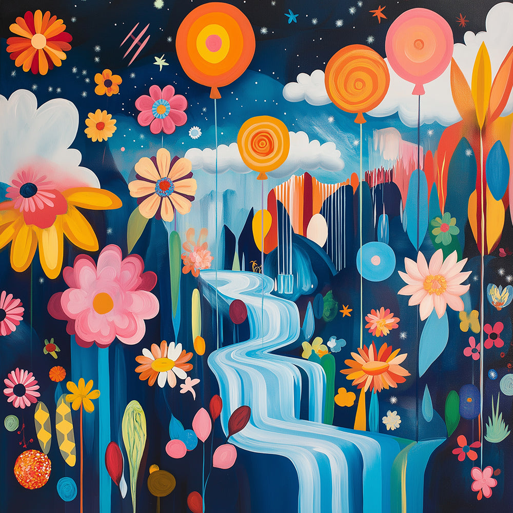 Beautiful Cartoon Flower Valley Paint by Numbers