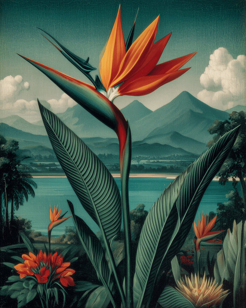 Bird of Paradise Flower in the Wild Paint by Numbers