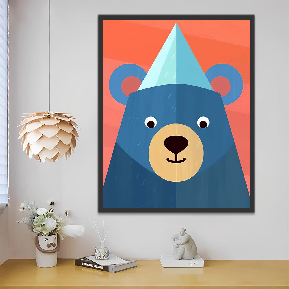 Blue Bear Paint by Numbers for Kids