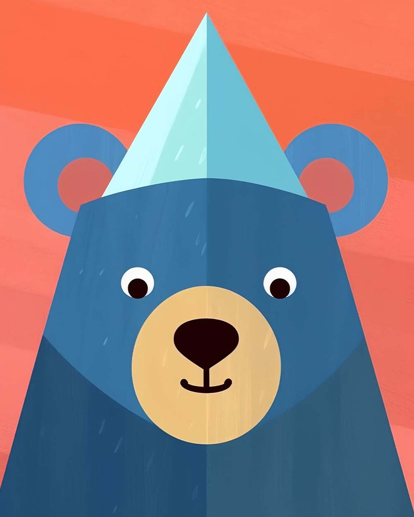 Blue Bear Paint by Numbers for Kids