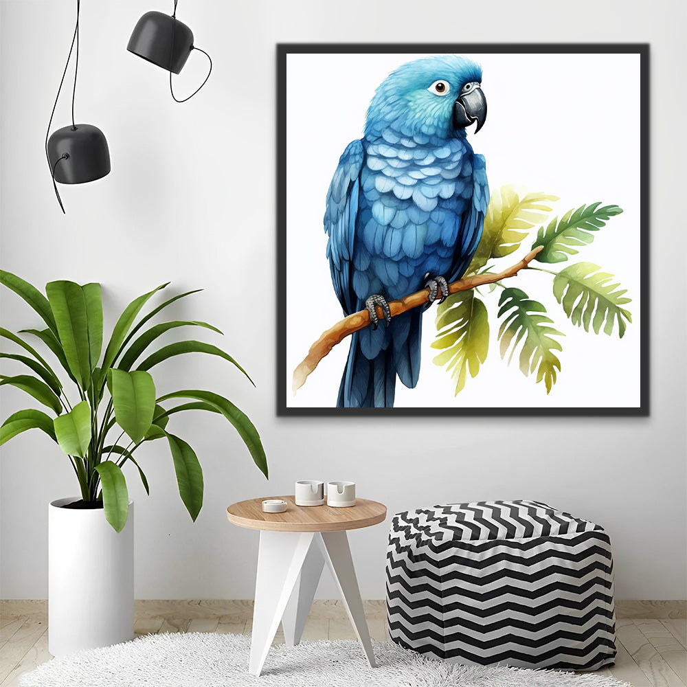 Blue Parrot Paint by Numbers