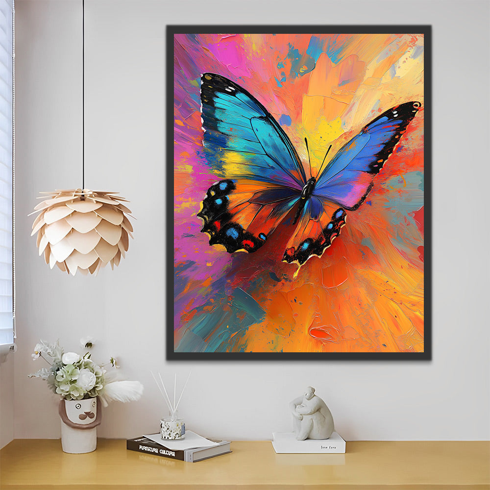 Brilliant Colorful Butterfly Paint by Numbers