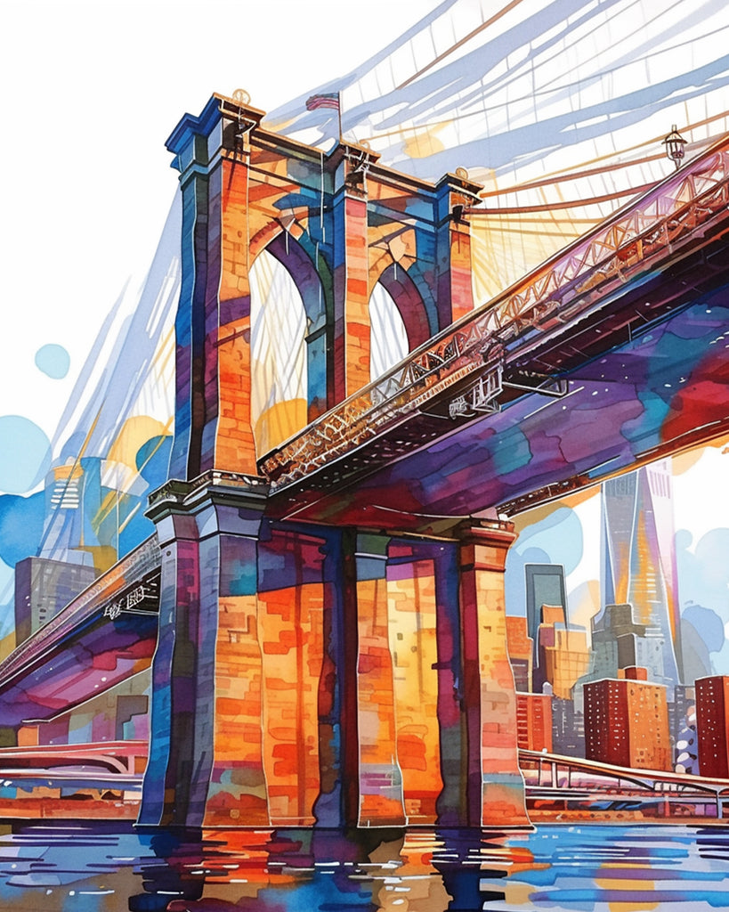 Brooklyn Bridge Paint by Numbers