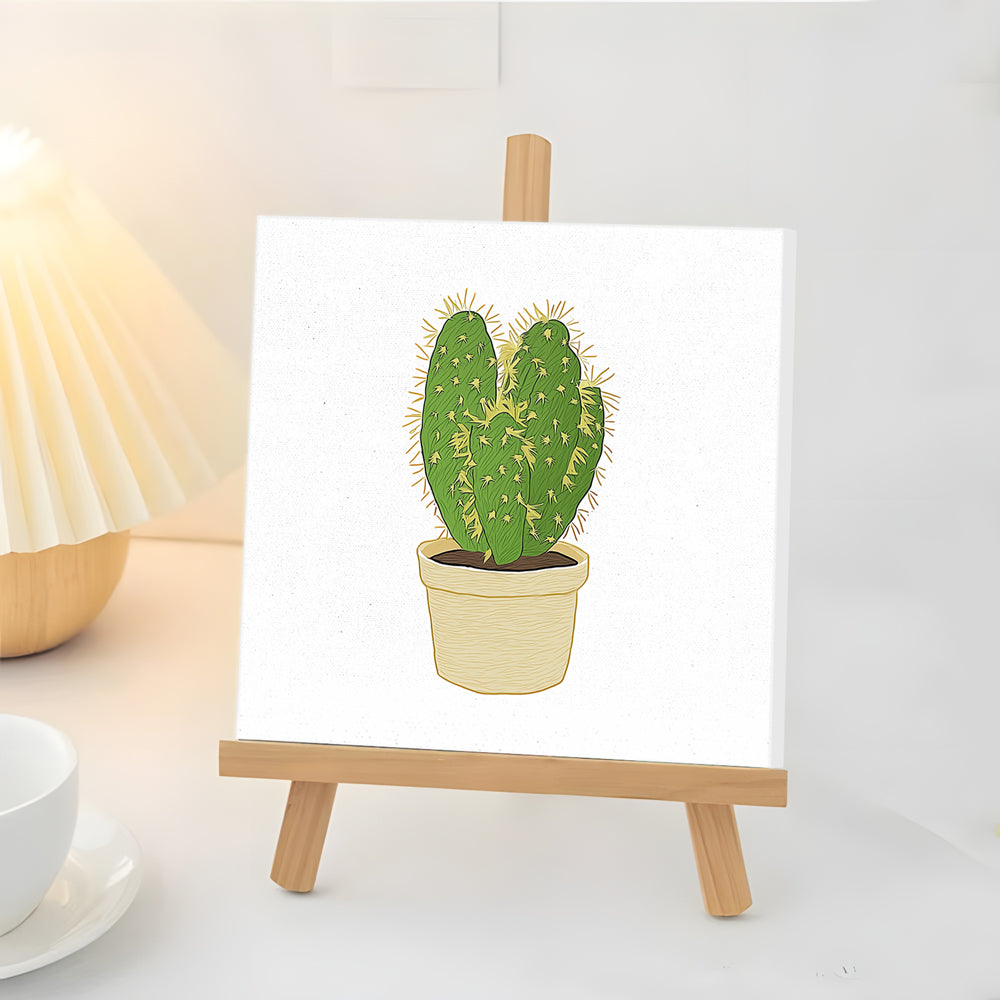 Cactus Potted Plants Mini Paint by Numbers