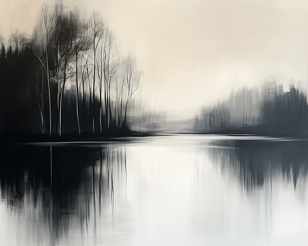 Calm Lake and Woods Paint by Numbers